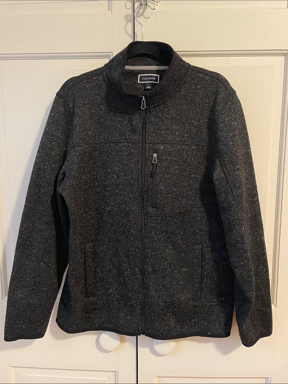Club Room Men’s Fleece Jacket. Size L